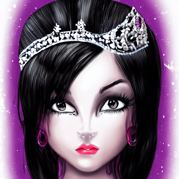A Royal Princess with Black Hair Manga
